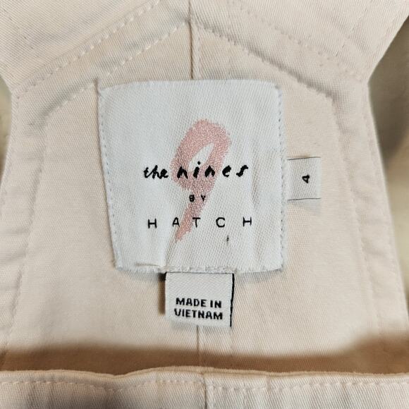 The Nines by HATCH Maternity Overalls Pastel Pink Casual Boho Bib Size 4 Small - Picture 9 of 16